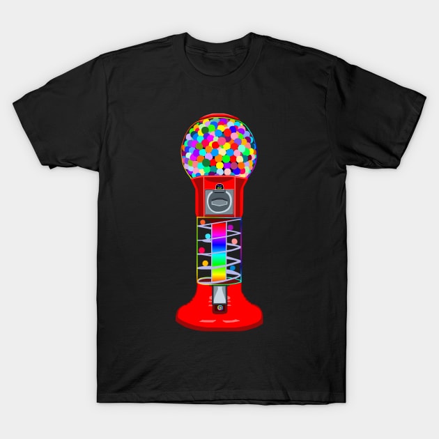 Colorful Gumball Machine T-Shirt by Art by Deborah Camp